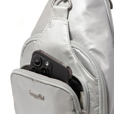Baggallini Women's Central Park Sling Bag - Silver Metallic — фото 5