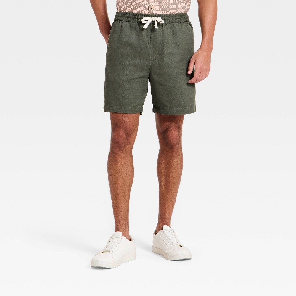 Men's 7" Elevated Shorts - Goodfellow & Co™ Olive Green L