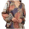 Women's Pleated long sleeve top - current air - 2 of 4
