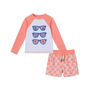 Andy & Evan  Toddler  Sunglasses Graphic Rashguard Set - 1 of 4