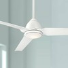 54" Minka Aire Modern Indoor Outdoor Ceiling Fan with LED Light Remote Control Flat White Wet Rated for Patio Exterior Gazebo Barn - 2 of 4
