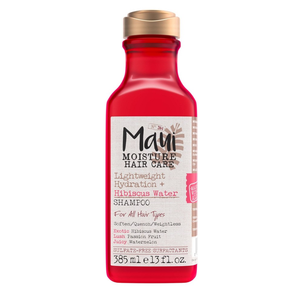 Photos - Hair Product Maui Moisture Lightweight Hydration + Hibiscus Water Shampoo - 13oz