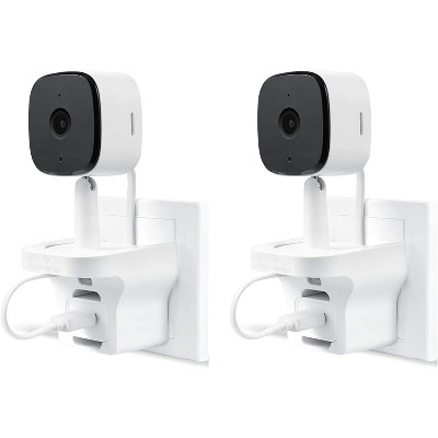 Wasserstein AC Outlet Wall Mount for eufy Security 2K Indoor Cam (2 Pack, White)