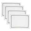 Saro Lifestyle Embroidered Line Design Placemat (Set of 4) - 3 of 4
