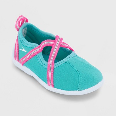 Speedo Toddler Girls Mary Jane Water Shoes Turquoise pink