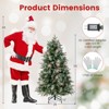 Costway 5/6/7 FT Artificial Christmas Tree with 602/806/1072 Branch Tips, 190/270/350 Warm White LED Lights - 3 of 4