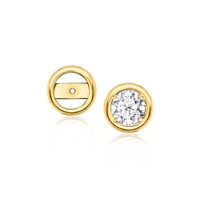 Ross-Simons 14kt Yellow Gold Bezel Earring Jackets