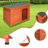 phiestina Waterproof Wood Dog House, Pet Shelter, Natural Wood Color, Large Size - 4 of 4