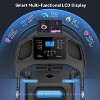 KRISRATE Foldable Treadmill with Sit Up Bench, 2025 Upgrade 3.5HP Portable Treadmills for Home with Incline, Smart LCD Display Body Fat & Heart Rate - 4 of 4