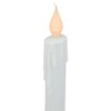 Northlight 8" Pre-Lit LED White Lighted Christmas Candle Lamp with Oval Handle Base - image 4 of 4