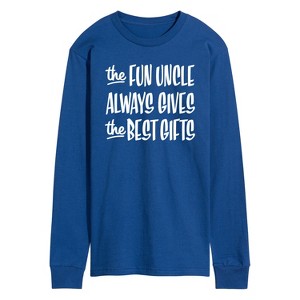 Men's - Instant Message - Best Christmas Gifts Fun Uncle Long Sleeve Graphic T-Shirt - 1 of 4