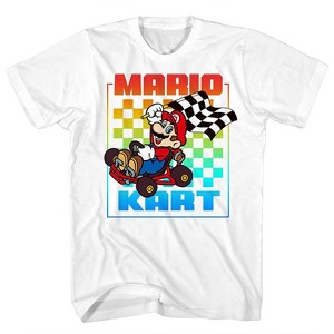 Mens Nintendo Mario Kart Shirt - Mario, Luigi, Zelda, Kirby, and Donkey Kong Vintage Tee - 1 of 4