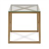 22' Metal Geometric Side Table in Gold - Henn&Hart  - 3 of 4