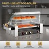 Winado 7 Rollers 1050W 110V 18 Hot Dog Roller Grill with Cover - 4 of 4
