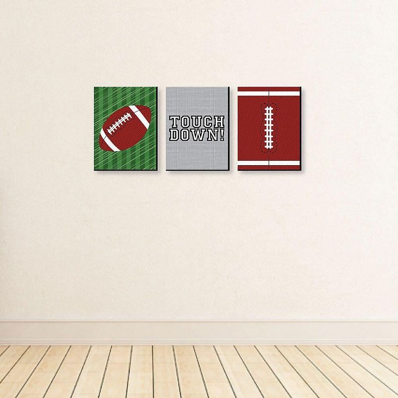 Big Dot of Happiness End Zone - Football - Sports Themed Wall Art and Kids Room Decorations - Gift Ideas - 7.5 x 10 inches - Set of 3 Prints, 3 of 8