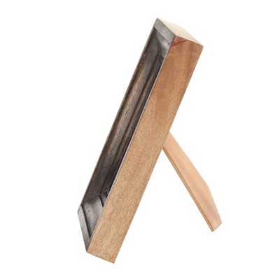 Distressed Natural Wood 5x7 Picture Frame with Glass Cover