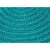 Colonial Mills Boca Raton - Turquoise 5 Ft x7 Ft Oval Rug Indoor/Outdoor 100% Polypropylene - 2 of 4