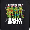 Women's - Teenage Mutant Ninja Turtles - Get Into The Ninja Spirit Lightweight French Terry Wide Neck Long Sleeve Shirt - 2 of 4