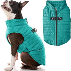 Gooby Puffer Vest Turquoise, X - 1 of 1