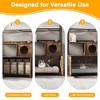 Litter Box Enclosures with Metal Frame, Indoor Tall Cat Litter Box Furniture Hidden with Storage Shelf, Retro Brown - 4 of 4