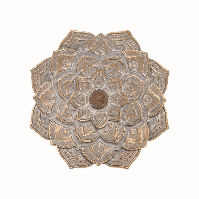 Distressed Patina Metal Layered Flower Wall Décor - Foreside Home & Garden, 1 of 6