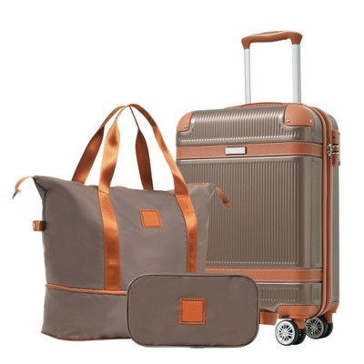 YONWAY 3 Piece Luggage Set, Expandable Carry On Luggage Set Hardshell, with TSA Lock & Spinner Wheels
