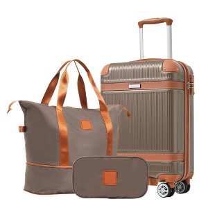 YONWAY 3 Piece Luggage Set, Expandable Carry On Luggage Set Hardshell, with TSA Lock & Spinner Wheels - 1 of 4