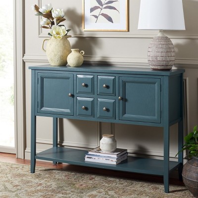 Charlotte Slate Teal 4-Drawer Sideboard