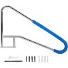 Pool Handrail, Durable 304 Stainless Steel with Non-Slip Blue Grip, Wide Stable Base, Easy Installation for Safe Pool Access - 2 of 4