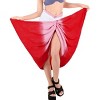 LA LEELA Women's Summer Beach Wrap Bikini Wraps Sarong Cover up Bathing suit Swimsuit Cover Ups for Swimwear Women One Size Red, Tie Dye Design - 2 of 4