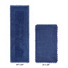 Lilly Crochet Collection 100% Cotton Tufted Reversible 2-Piece Bath Rug Set – Super Absorbent, Machine Washable Bathroom Mats with Crochet Pattern - 2 of 4