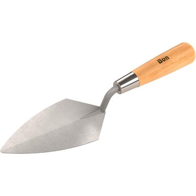 Bon Tool 70-112 Pointing Trowel - Stainless Steel 5-1/2-inch X 2 3/4-inch Wood Handle