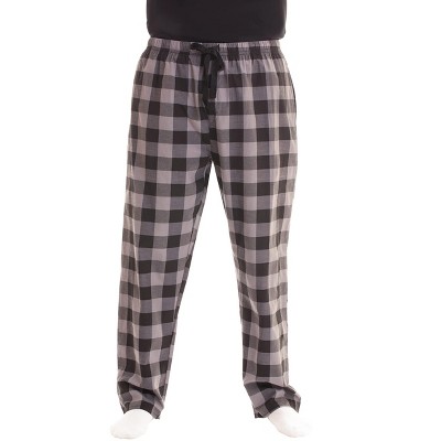 At The Buzzer Mens Buffalo Plaid Pajama Pant With Pockets - Jersey Knit ...