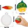 JDICTION-12pcs White Round Silicone Molds for Christmas Epoxy Ornaments, DIY Crafts & Keychains - 2 of 4