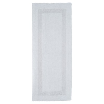 Solid Reversible Long Bath Rug White - Yorkshire Home : Target