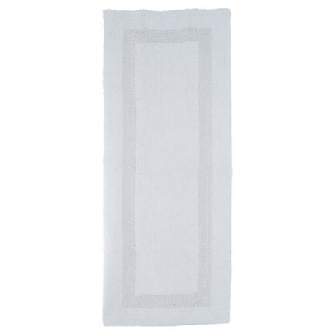 Solid Reversible Long Bath Rug White - Yorkshire Home : Target