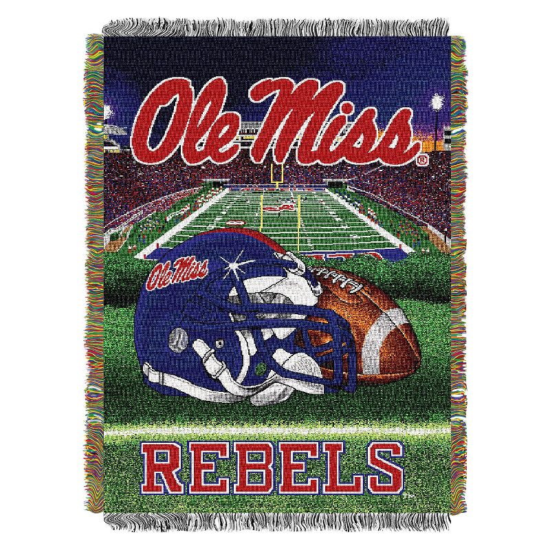 NCAA Ole Miss Rebels Home Field Advantage College Throw Blanket, 1 of 6