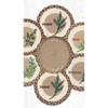 Earth Rugs Herb Set Trivets in a Basket – 10"x10" Round Kitchen Hot Pads - 3 of 3