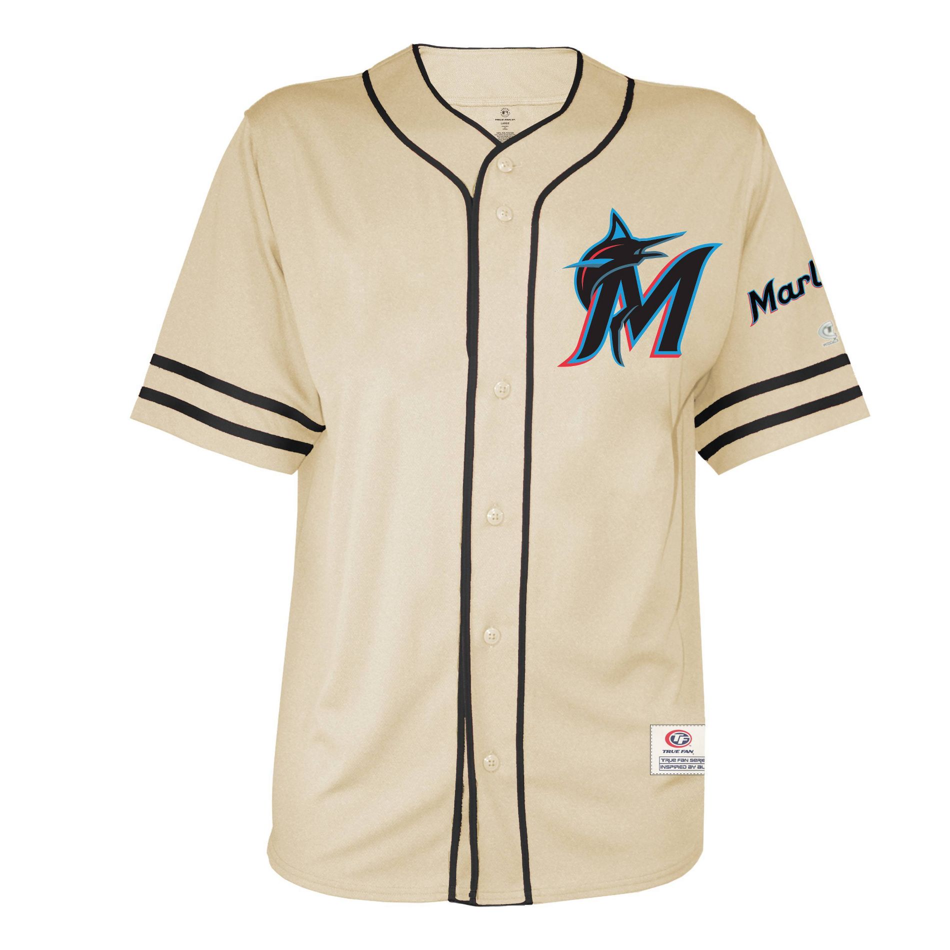 MLB Miami Marlins Men's Vintage Button Down Jersey