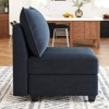 Belffin Plush Corduroy Single Module with Storage for Modular Sectional Sofa - 4 of 4