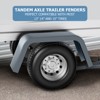 CuisinSmart 2 Pack Trailer Fenders Single Axle Fit 14"-16" Boat Trailer Fenders Wheels,Heavy Duty 14 Gauge Steel Car Hauler Trailer,Utility Trailer - 3 of 4