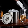 Viski Harrison Stainless Steel Ice Bucket for Restaurants or Home Bars, Insulated Ice Bucket with Lid for Bottles, Stainless Steel Bucket Set of 1 - 3 of 4