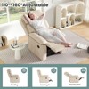 Lirago,Compact Recliner Sofa for Small Spaces - Brown Upholstery with Padded Cushion - 2 of 4