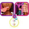 Barbie Totally Hair Styling Doll Head & 20+ Accessories, Color Reveal & Color-Change Pieces, Curly Brown Neon Rainbow Hair - 3 of 4