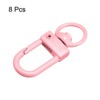 Unique Bargains DIY Craft Key Organization Lobster Claw Lanyard Swivel Clasps 1.3" x 0.51" 8 Pcs - 3 of 4