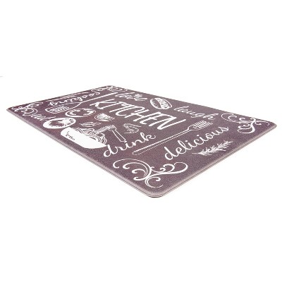 Black Rectangular Non-slip Anti-Fatigue Kitchen Mat
