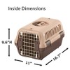 Richell Pet Travel Carrier Size Small in Brown, Travel Carrier or Crate for Dogs & Cats up to 11 lbs - 2 of 4