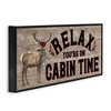 Stupell Industries Cabin Time Phrase with Deer, 30" x 13" - 3 of 4