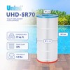 Unicel UHD-SR70 72 Square Foot 4 Oz Media Replacement Swimming Pool Filter Cartridge, 195 Pleats, Compatible with Sta-Rite Posi-Flo Models - 2 of 4