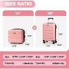 Luupatchy 20 inches Carry On Luggage and 14 inches Mini Cosmetic Cases Luggage Sets,with Expandable Spinner and TSA Lock Business for Men Women - 2 of 4
